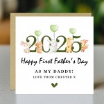 Personalised First Father's Day Card For New Dad Daddy 1st 