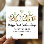 Personalised First Father's Day Card For New Dad Daddy 1st 