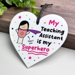 Teaching Assistant Thank You Gifts Hanging Heart Gift Leaving