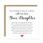 Fathers Day Card From Daughter Happy Fathers Day 145x145mm Card