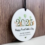 First Fathers Day Personalised Hanging Plaque Gift For Daddy 1st