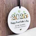 First Fathers Day Personalised Hanging Plaque Gift For Daddy 1st