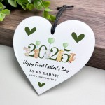 Personalised First Father's Day Heart Gift For Daddy New Dad