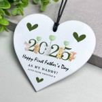 Personalised First Father's Day Heart Gift For Daddy New Dad