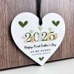 Personalised First Father's Day Heart Gift For Daddy New Dad