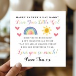 Personalised Fathers Day Daddy Card From Daughter Father's Day