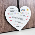Personalised Daddy Gift For Fathers Day From Daughter Heart