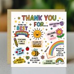 Teacher Thank You Card from Kids Cute Thank You Card For Teacher