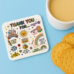 Teacher Thank You Coaster Teacher Appreciation Gift For Women