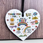 Teacher Thank You Heart Teacher Appreciation Gift For Women