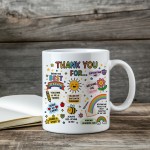 Teacher Thank You Mug Teacher Appreciation Gift For Women