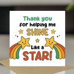 Teacher Thank You Cards Multipack of 6 Cards With Envelopes