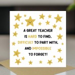 Thank You Teacher Cards Multipack of 6 Best Teacher Cards End 