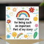 School Teacher Appreciation Thank You Card Pack of 6 Assorted