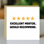 Excellent Mentor Card With Kraft Envelope Mentor Card Thank You Excellent Mentor Card With Kraft Envelope Mentor Card Thank You