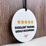 Funny Teacher Gift From Student Joke 5 Star Recommendation