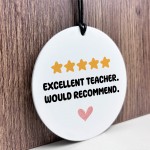 Funny Teacher Gift From Student Joke 5 Star Recommendation