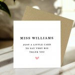Personalised Thank You Cards For School Nursery Teacher 145x145m