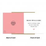 Personalised Thank You Cards For School Nursery Teacher 145x145m