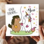 Funny Teacher Thank You Cards End of Term Leaving Card