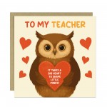 Thank You Teacher Multipack of 6 Cards Teacher Appreciation Card