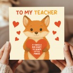 Teacher Appreciation Thank You Cards Thank You Greeting Card