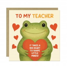 Thank You Card For Teachers End of Term Leaving School Nursery