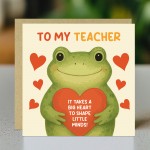 Thank You Card For Teachers End of Term Leaving School Nursery