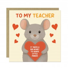 Teacher Appreciation Card From Students Kids Thank You Card