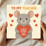 Teacher Appreciation Card From Students Kids Thank You Card