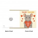 Teacher Appreciation Card From Students Kids Thank You Card