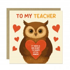 Teacher Thank You Card From Kids Teacher Appreciation Card