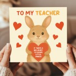 Thank You Card For Teacher Cute Nursery Teacher Leaving School