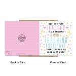 Teaching Assistant Thank You Card From Students End of Term