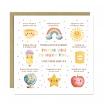 Personalised Teacher Thank You Cards From Students End of Term