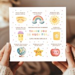 Personalised Teacher Thank You Cards From Students End of Term