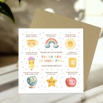 Personalised Teacher Thank You Cards From Students End of Term