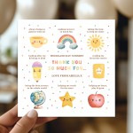 Personalised Teacher Thank You Cards From Students End of Term