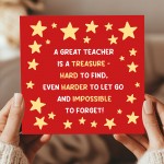 Great Teacher Appreciation Cards Thank You Card For School