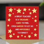 Great Teacher Appreciation Cards Thank You Card For School