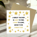 Best Teacher Cards From Kids Students Thank You Card For Teacher