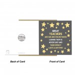Teacher Thank You Card From Kids Best Teacher Card End of Term