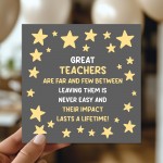 Teacher Thank You Card From Kids Best Teacher Card End of Term