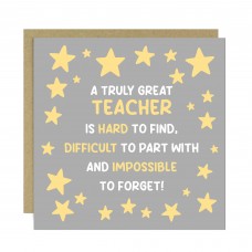 Great Teacher Thank You Cards Leaving School Nursery End of Term