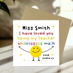 PERSONALISED Thank You Cards for Teacher Loved You This Much PERSONALISED Thank You Cards for Teacher Loved You This Much