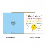 PERSONALISED Thank You Cards for Teacher Loved You This Much PERSONALISED Thank You Cards for Teacher Loved You This Much