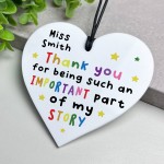 Personalised Gift For Teacher Teaching Assistant Important Part