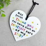 Personalised Gift For Teacher Teaching Assistant Important Part