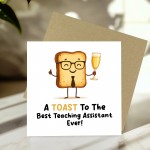 Novelty Leaving School Nursery Card For Teaching Assistant