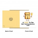 Novelty Leaving School Nursery Card For Teaching Assistant